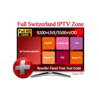 

1 months 3months Excellent Swizer IPTV Channels M3U Subscription TV Box 10000+LIVE/5000+VOD Reseller Panel Free Test Code