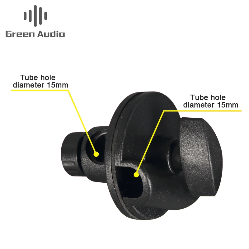 

GAZ-MH09 Microphone stand accessories for floor live stand horizontal tube clamp accessories, Black