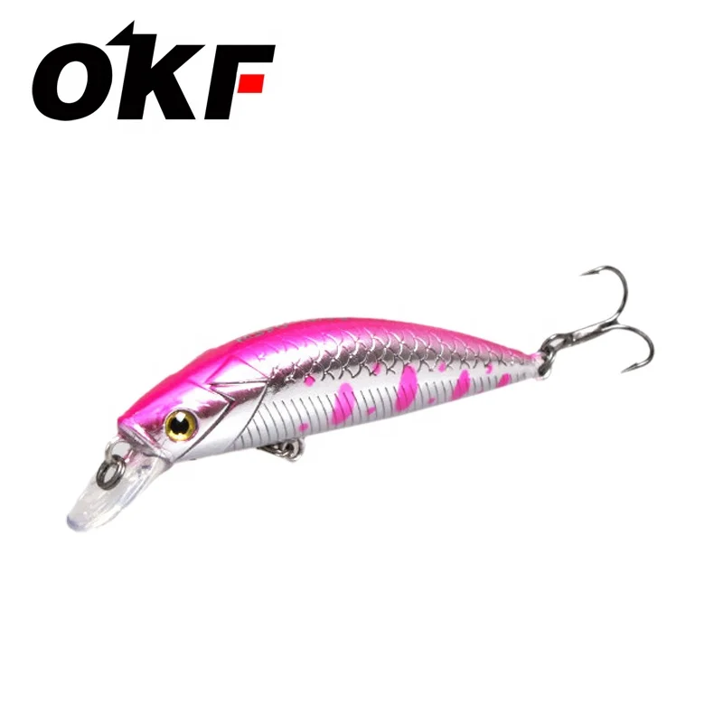 

AHHP 50mm 6g Fishing Lures Bait Pesca Trout Minnow Lure M019, 8 colors