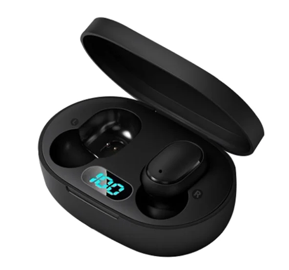 

New high quality Originales M5 TWS 5.0 E68 Earphone BE36 Wireless Earbuds LED Display made in China, Black