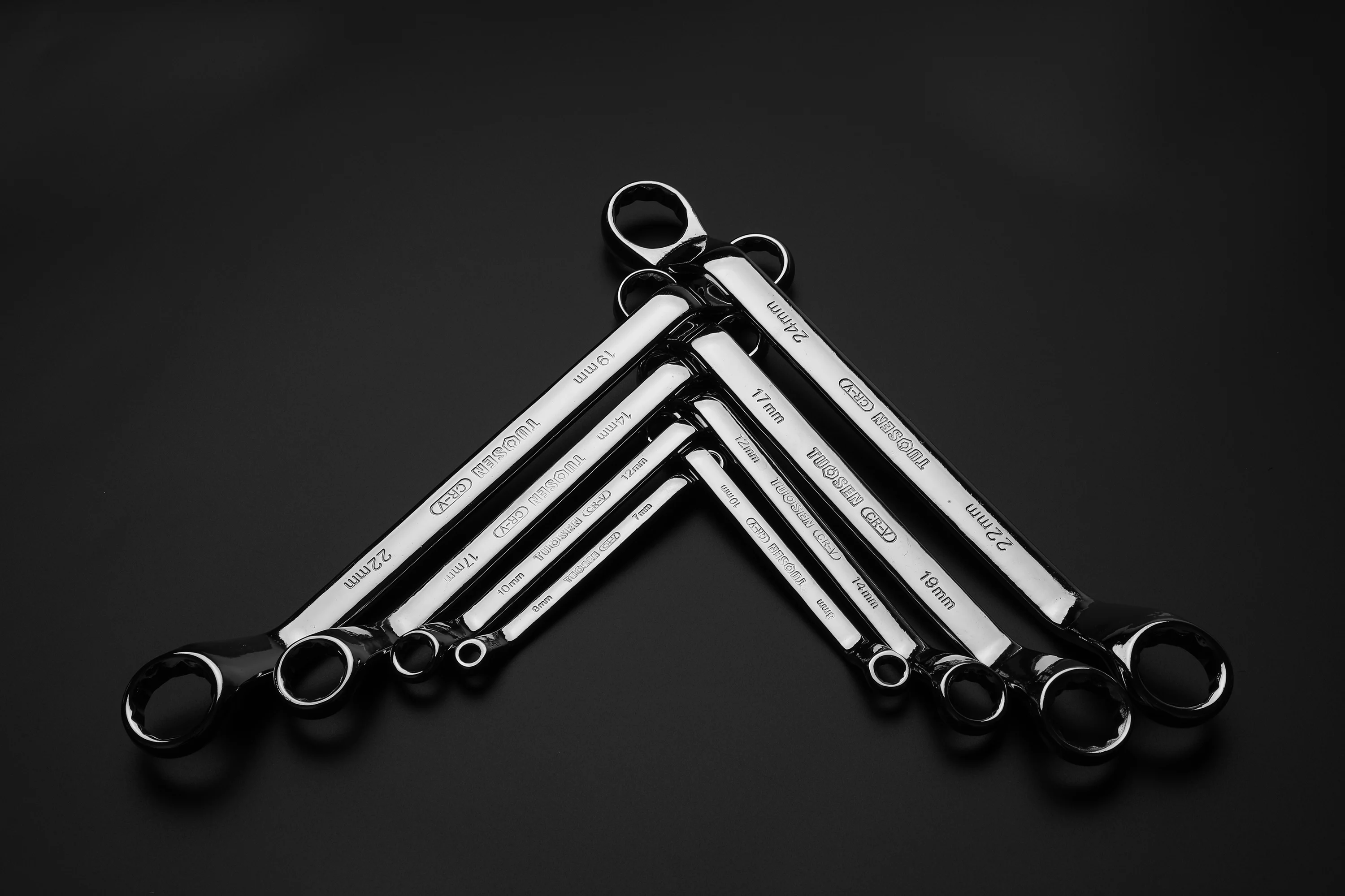 8/10 pcs double open end plum wrench 45# steel transmission line