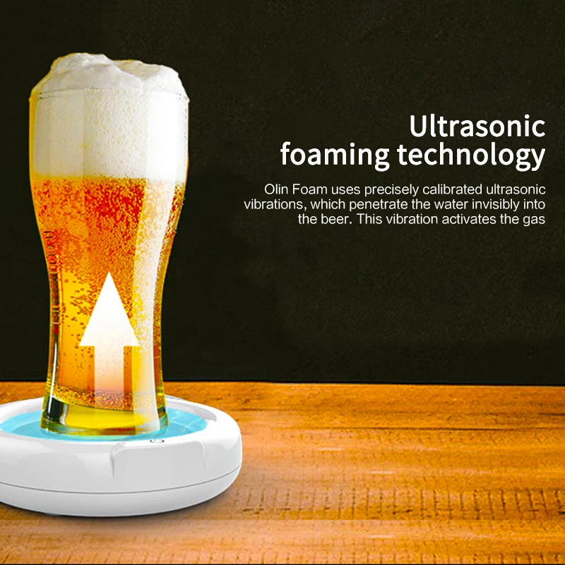 

Ultrasonic Bubble Magic Electric Beer Foamer Making Sonic Foamer Beer Aerator