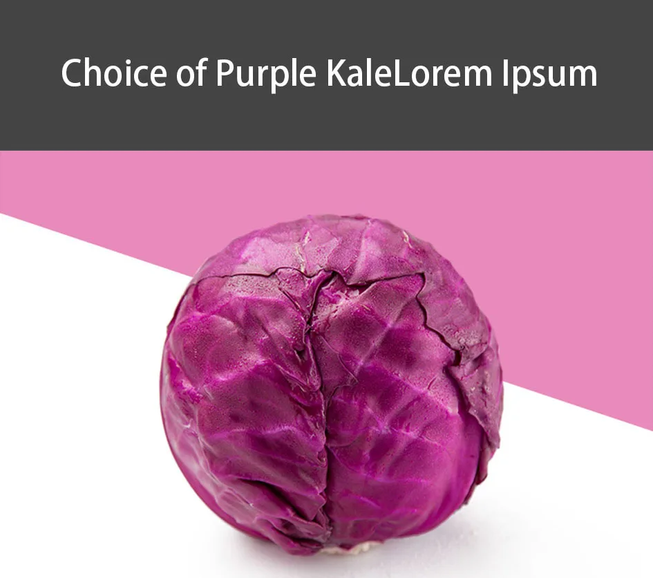 fresh kale purple cabbage