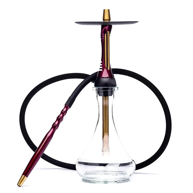 

Hot Selling Factory Direct Russian Alpha Model Shisha Stainless Steel Hookah, Green\black\red\blue\yellow\mix color