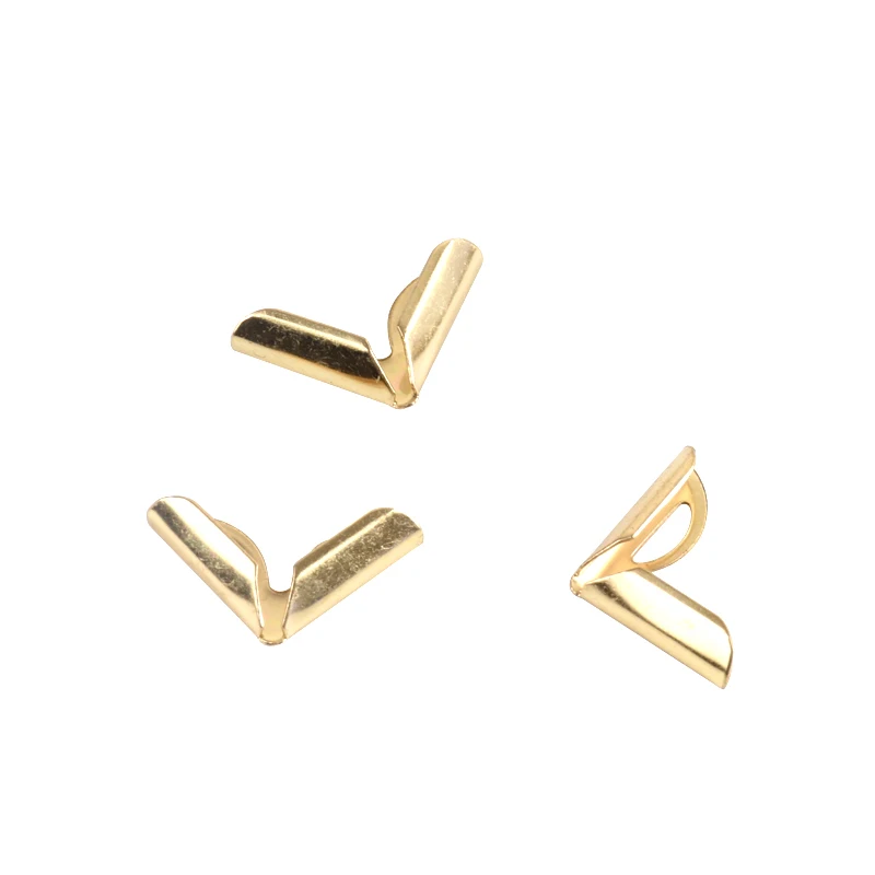 

High Quality 16*16mm Gold Color Printed Metal Mini Corner Protective for Book / Purse
