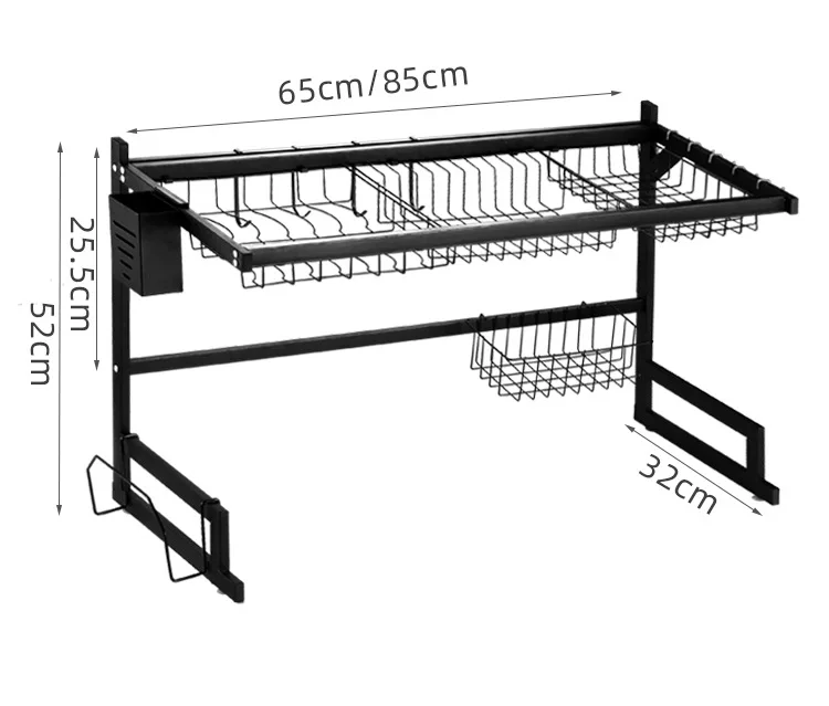 

K&B wholesale hot sale modern stainless steel kitchen shelf rack organizer, As picture
