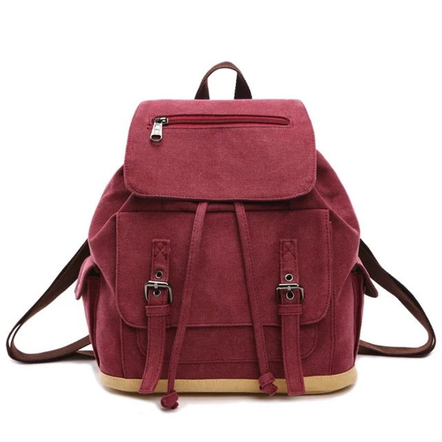 

wholesale fashion women shoulder bag rucksack canvas backpack, As picture/customize colors