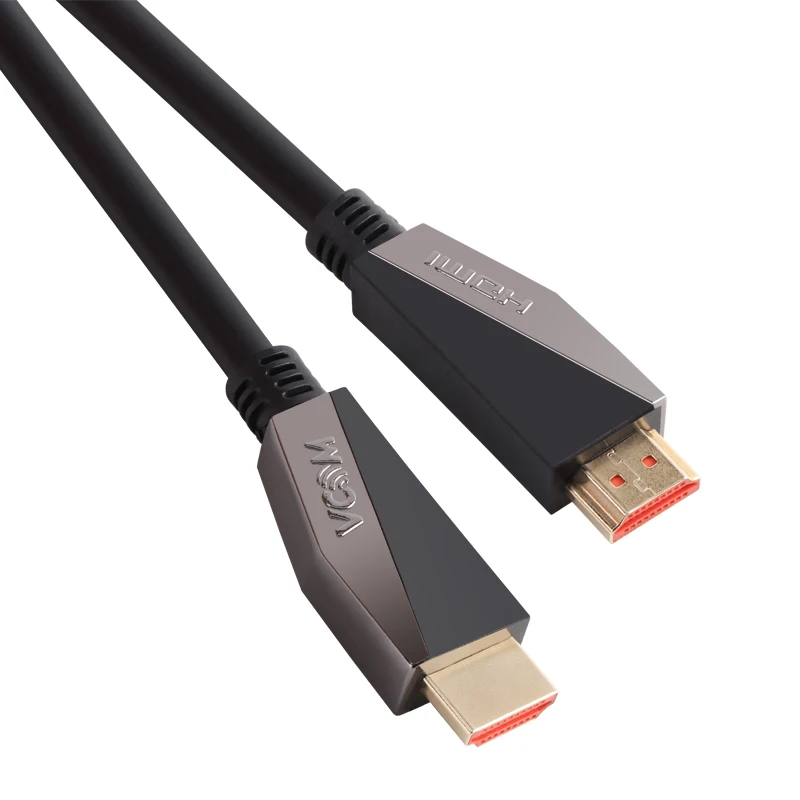 

VCOM Factory Stock Product 4K 60Hz 18Gbps Zinc Alloy Shell 1.8m 5m 10m 2.0V Gold Plated HDMI Cable