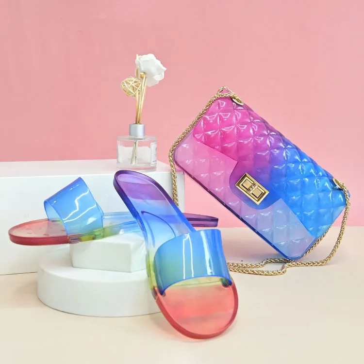 

Handbags Wholesale For Women Bags and Women Handbags Ladies Clear Pvc Jelly Purses shoes, Customizable