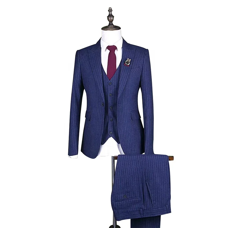 2020 Peak Lapel High Quality Wedding Customers Formal Business Men Suits Slim Fit Suits