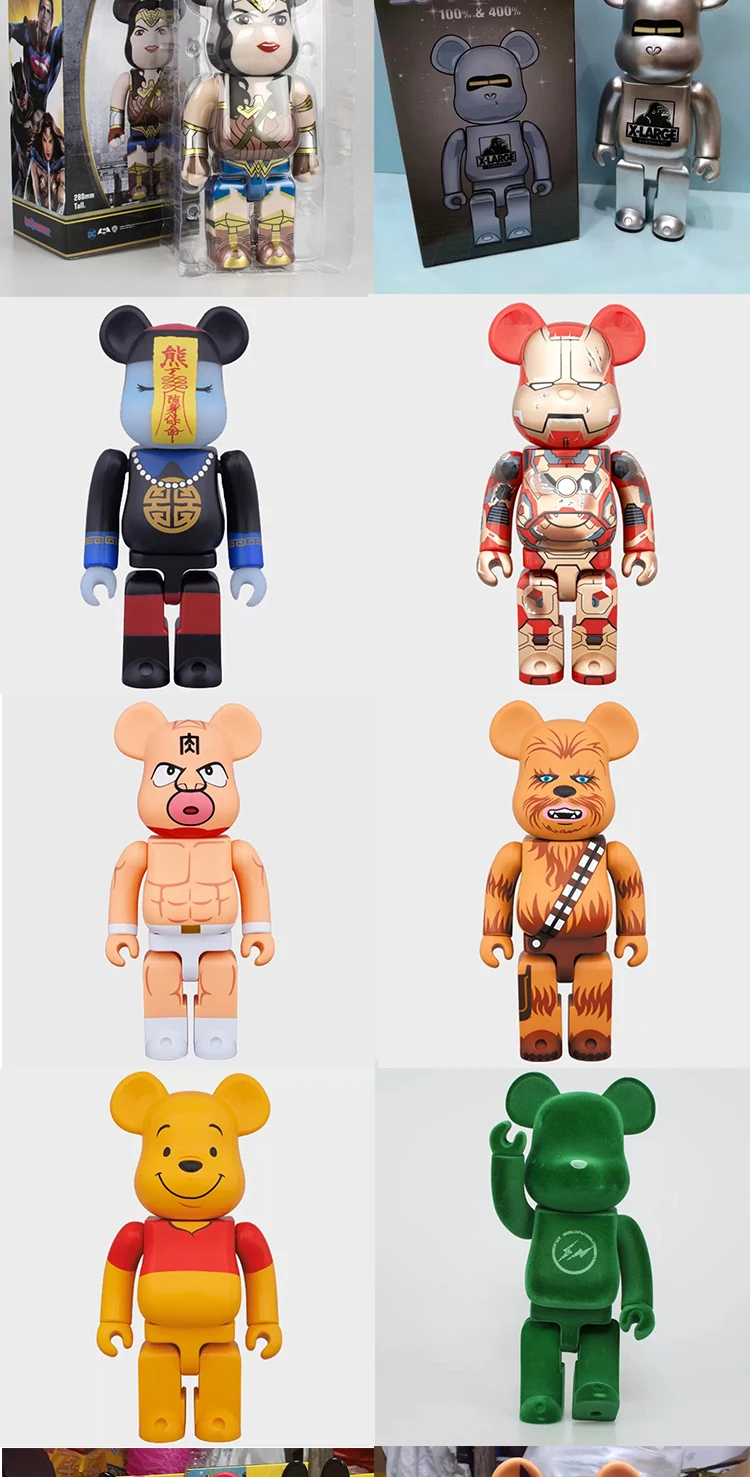 Custom Made Maker Toy Bearbrick 100% 400% 1000% Pvc Vinylaction Figure ...