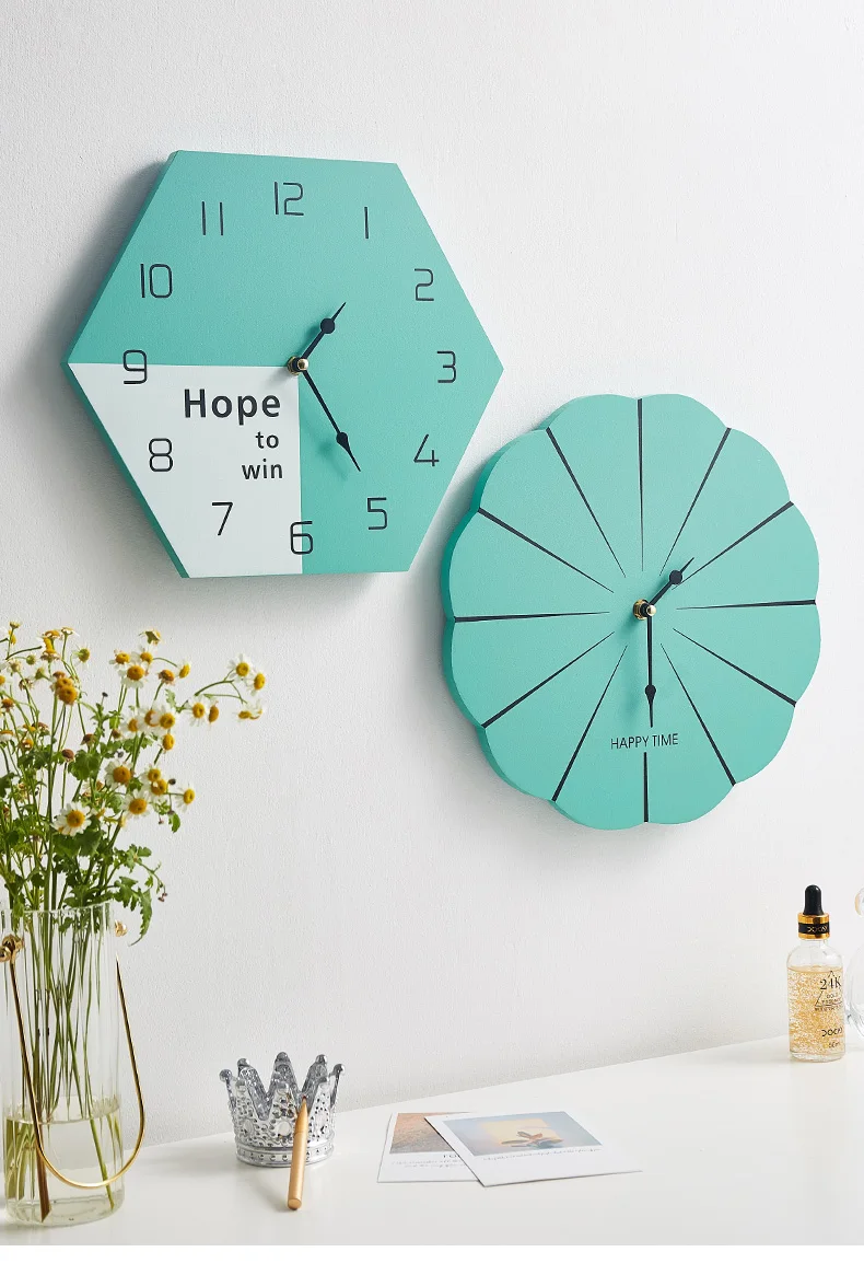 Simple Wooden Wall Clock Home Decoration Office Large Wall Clocks Mounted Mute Watch European Modern Design Hanging Watches Buy Sederhana Jam Dinding Kayu