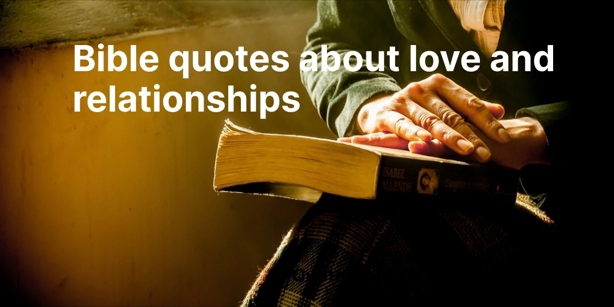 bible quotes about love and relationships