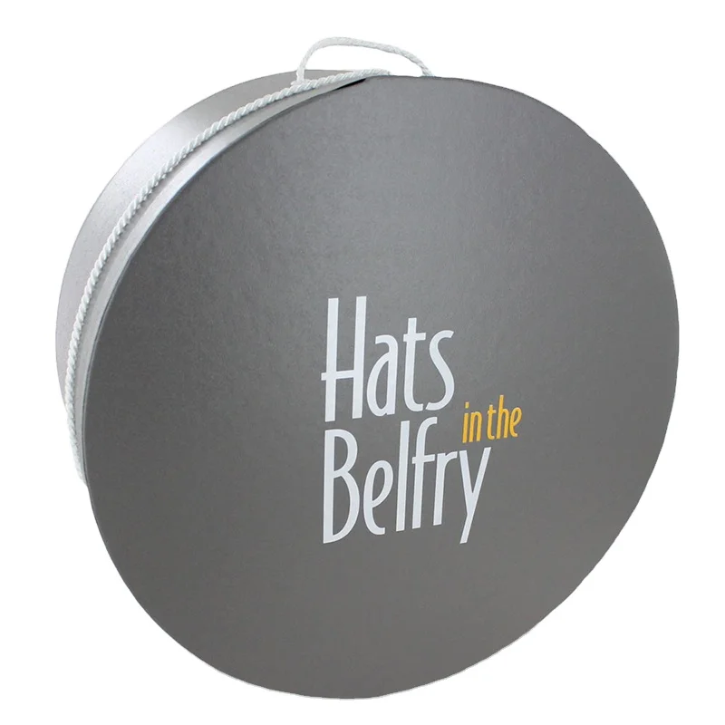 

Custom Printed Round Mini Wholesale Apparel Packaging Decorative Round Fedora Hat Boxes