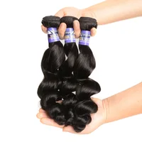 

Brazilian Virgin hair wigs human Hair bundles extension loose wave 100g