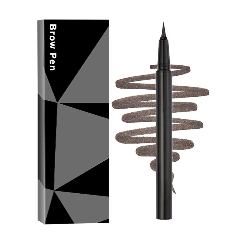 

3d waterproof sweatproof liquid eyebrow pencil brow liner pen private label superfine micro-stroking detail brow pen