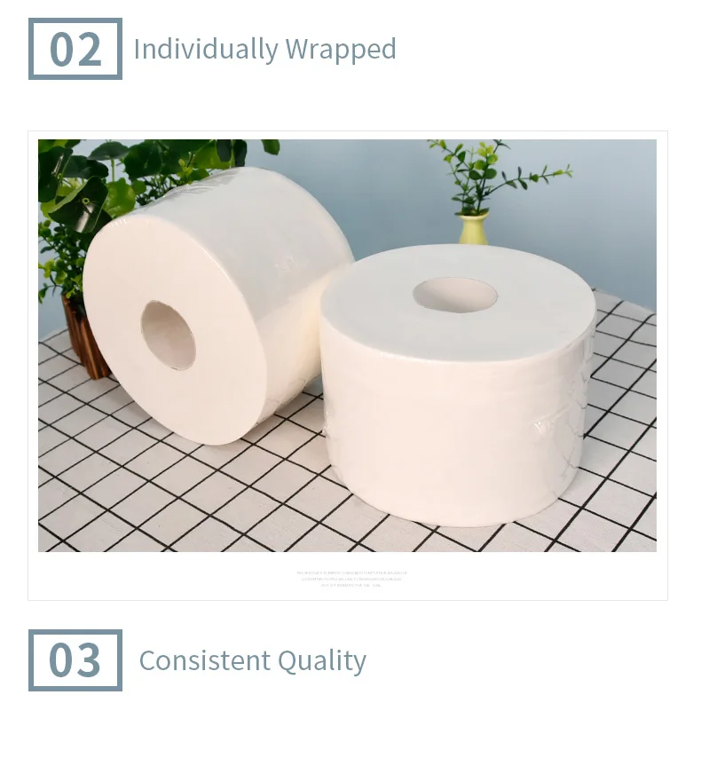 Manufacturing sell jumbo roll 3ply virgin wood pulp paper center put jumbo roll toilet tissue paper