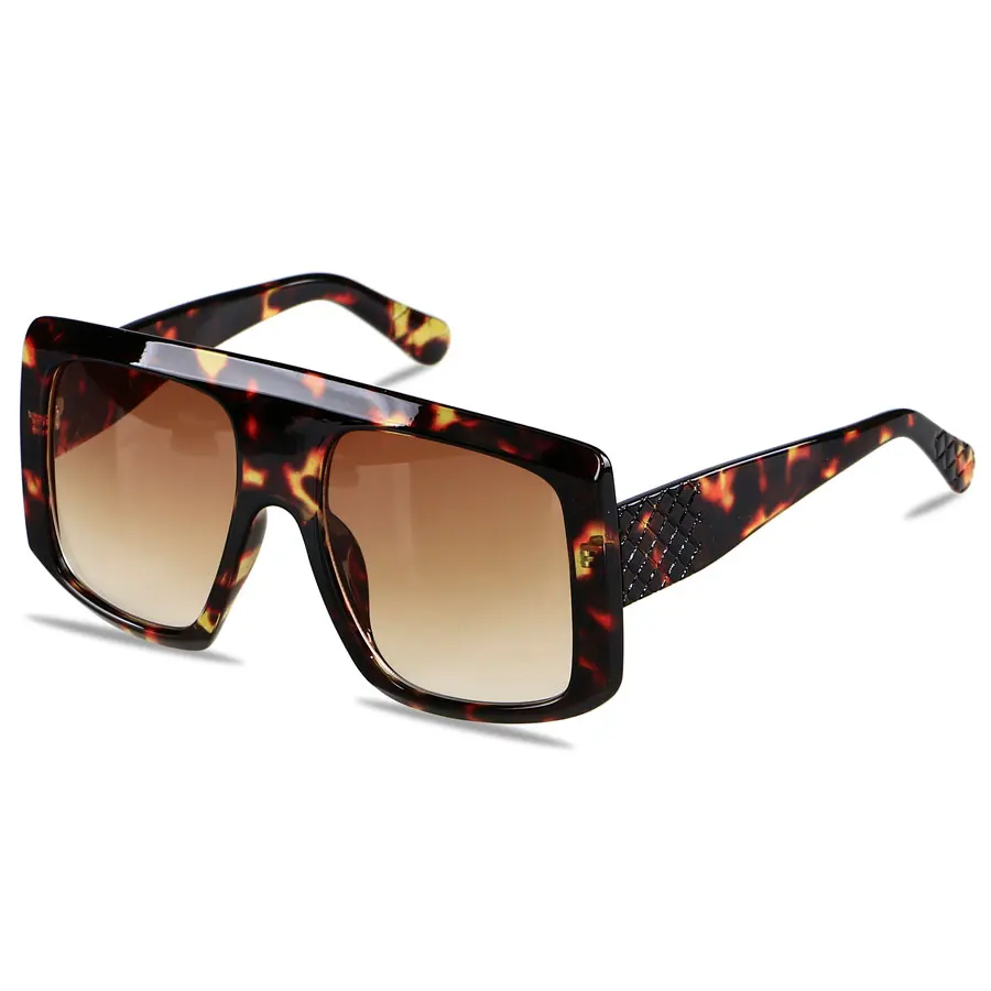 

2021 Fashion Big Frame Sun Glasses Shades Women Oversized Sunglasses Square