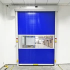Durable PVC fabric Electric quick operation Automatic rolling shutter door