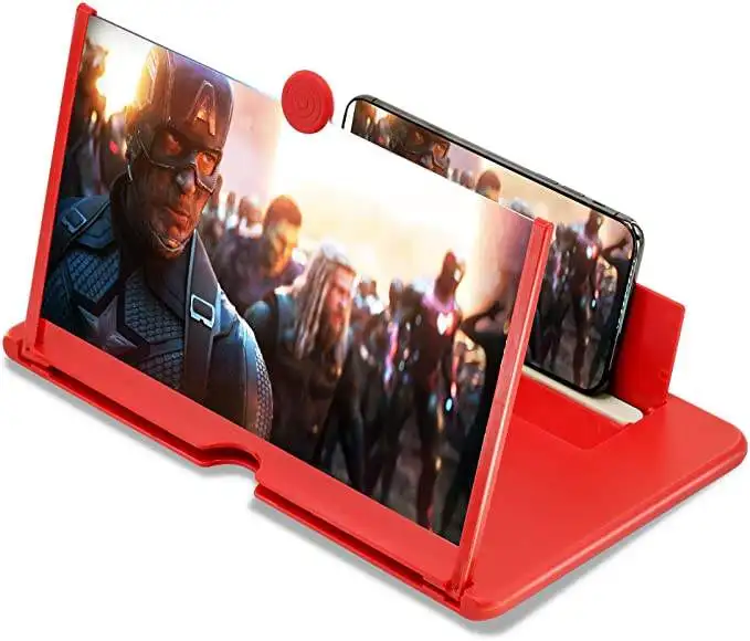 

Creative Desktop 12 Inch, 3D Mobile Phone Screen Amplifier Expander Video Eyes Protection Display Phone screen Magnifier, Black, white, red