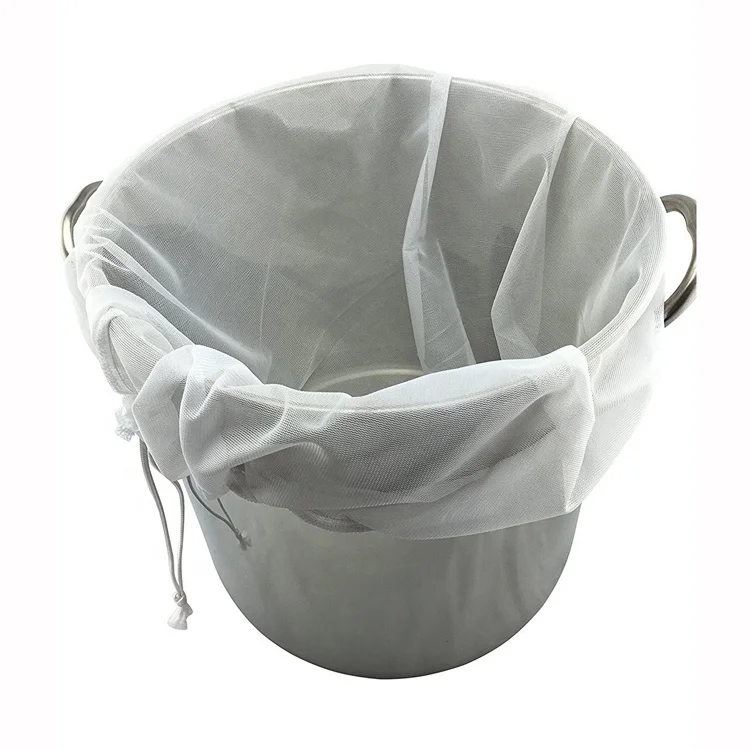Extra Large (26" X 22") Reusable Drawstring Straining Brew Bag For All