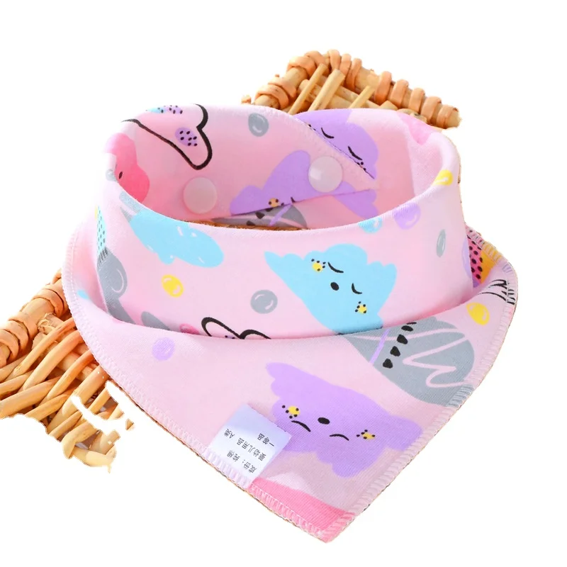 

New style saliva towel cotton baby triangle scarf newborn baby triangle saliva towel children bib