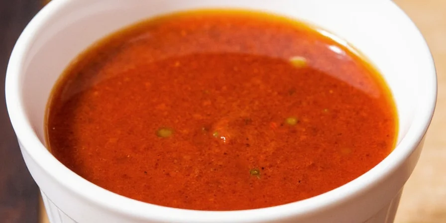 Chicken marinating in Szechuan sauce