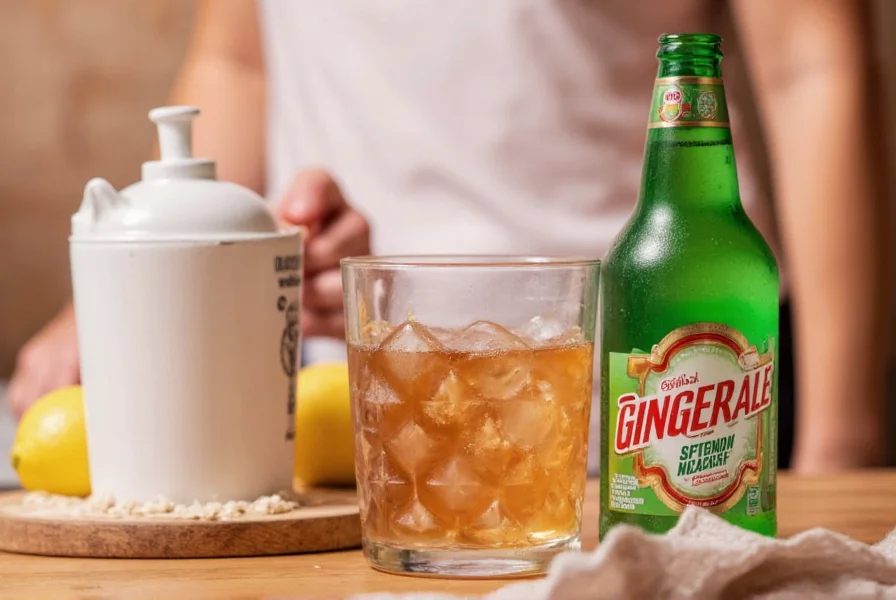 Chemical composition comparison between fresh ginger root and commercial ginger ale showing significantly lower gingerol content in beverages