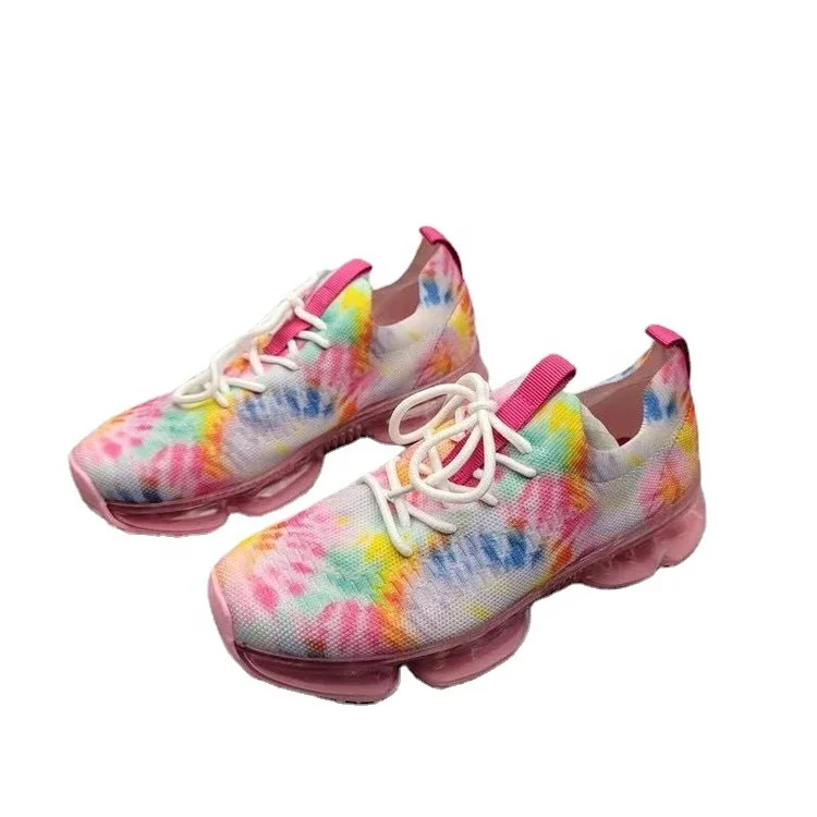 

In stock tie-dye solid color outdoor running comfortable fabric casual shoes, 12 colors