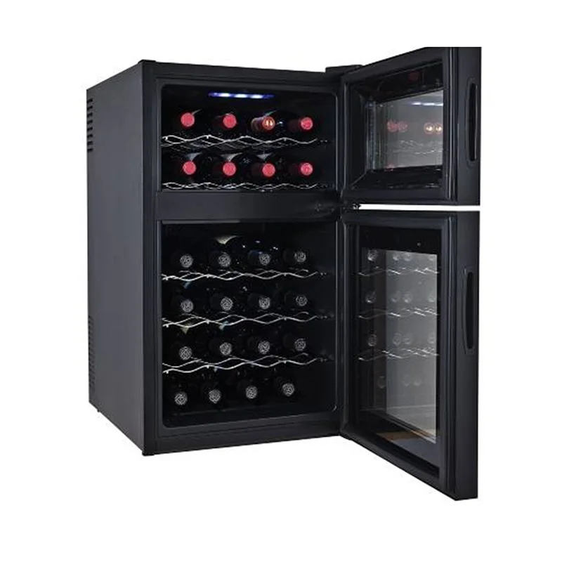 24 Bottles Wine Refrigerator,Fridge For Red Wine,Dual Zone Wine Coolers