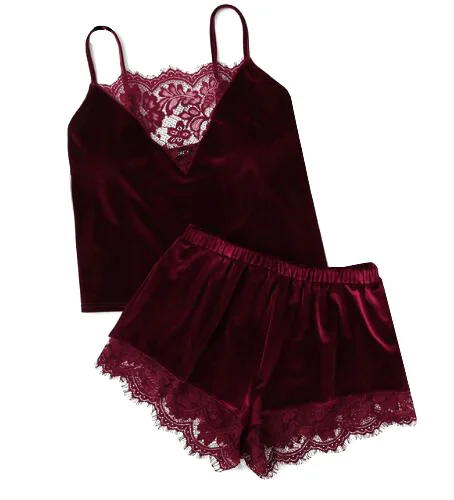 

LYG-XB001 Wholesale Spaghetti Strap Hot 2 Piece Night Dress Set Women Sexy Night Wear Sexy, Blue, black,pink