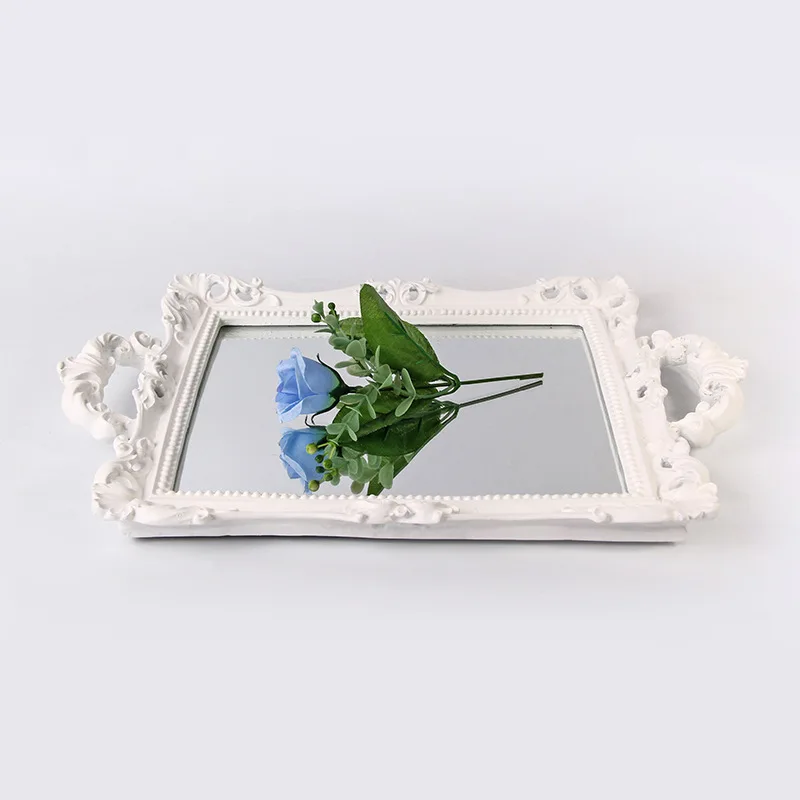 2020 Christmas Nordic Home Decor Gold Jewelry Display Tray Mirror Tray