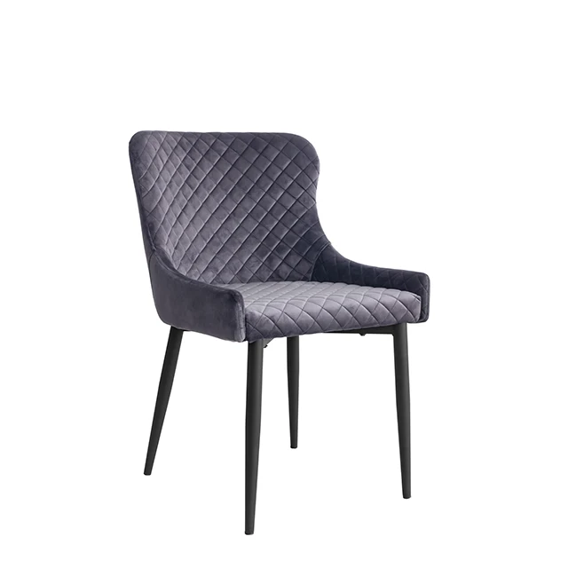 wholesale fabric foam metal legs dining chair hot sale dining chair comfortable chair modern living room restaurant
