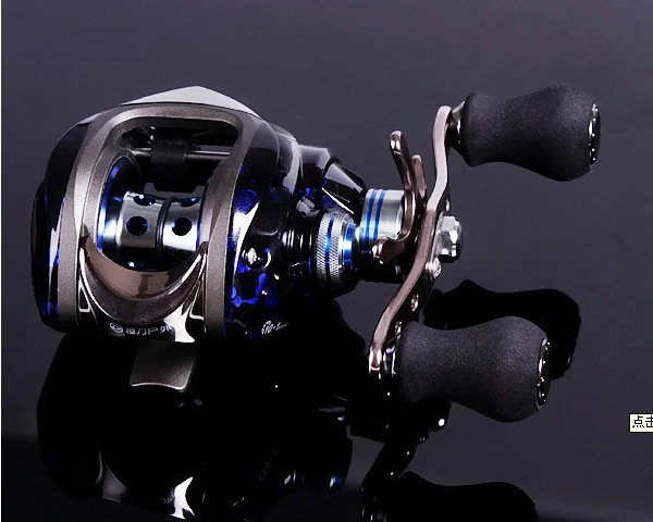 

LUTAC high quality casting fishing reel 6.3:1dark blue 215g right hand pesca peche tools, Dark blue