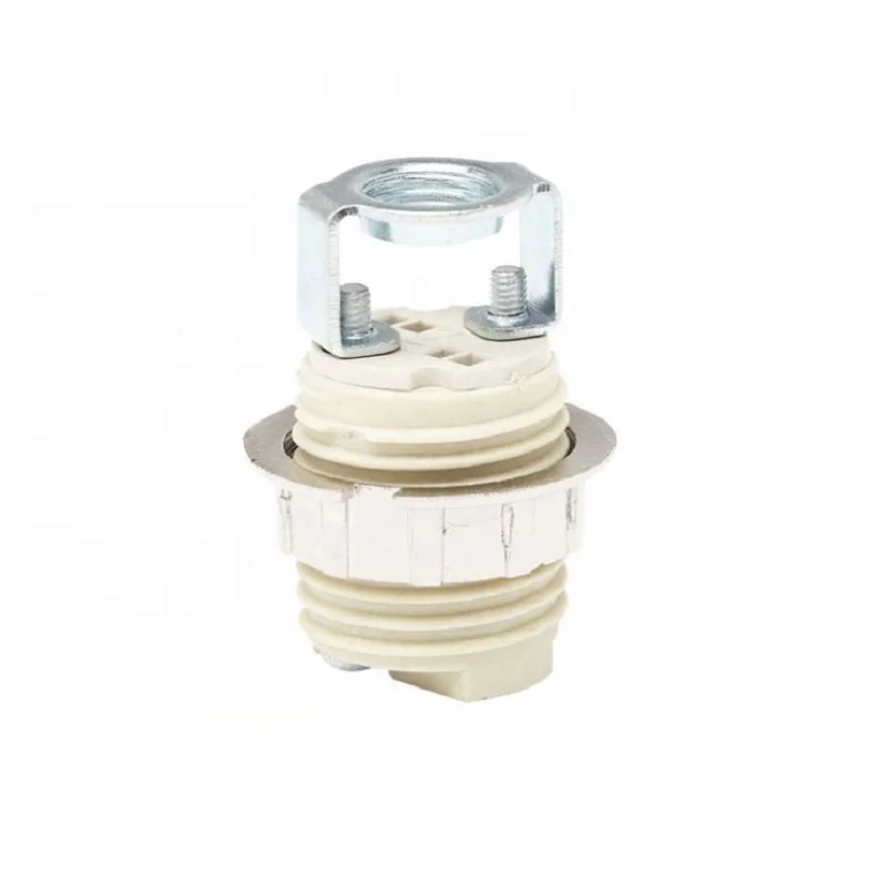 

G9 Lamp Lampholder LED Crystal Lamp Chandelier Holder Base Socket with M10 Bracket, Gray