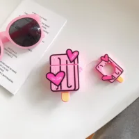 

New Ice cream love Earphone Case fashion 3D fashion love ice cream case for airpods case