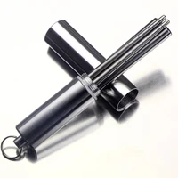 

Retractable collapsible telescopic folding metal titanium solid compact outdoor chopsticks with aluminium case