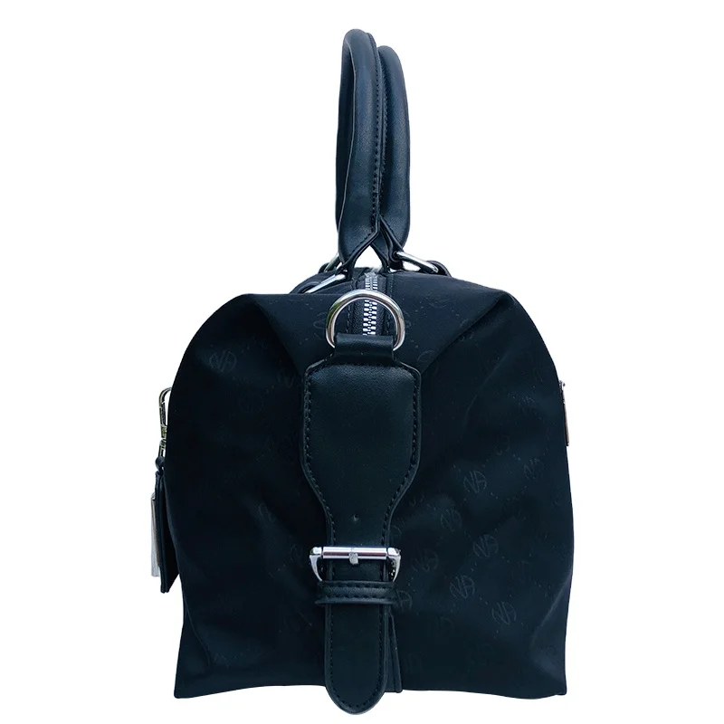 

Factory Price High Quality Custom Logo Waterproof PU Boston Golf Clothing Bag Large, Black,customized