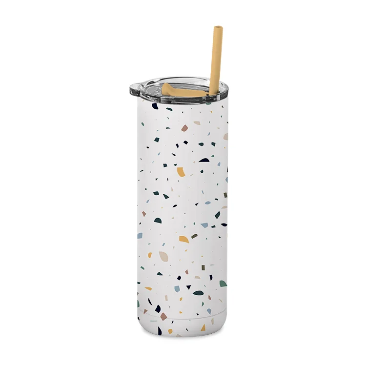 

USA Warehouse stocked white 20 oz straight sublimation blanks double wall coffee mug insulated tumblers stainless steel tumblers, Customized colors acceptable