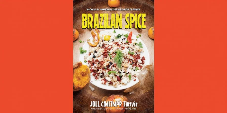 Brazilian flag with spice motifs