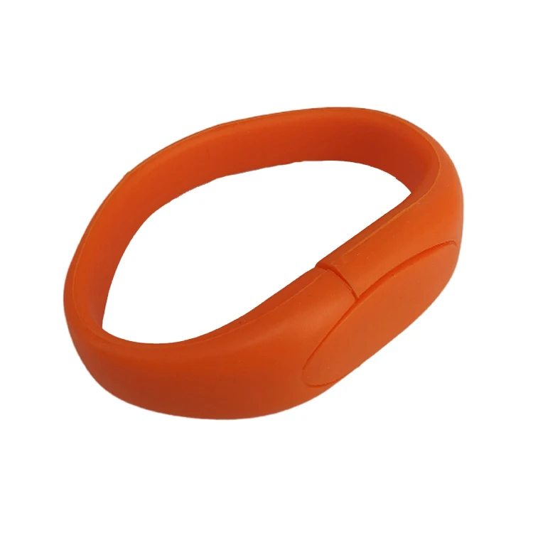Custom Logo Silicone Bracelet Memory Stick Usb Bracelet 2.0 64GB 32GB 16GB 4GB 2GB 8GB Flash Drive Pen Drive - ANKUX.COM