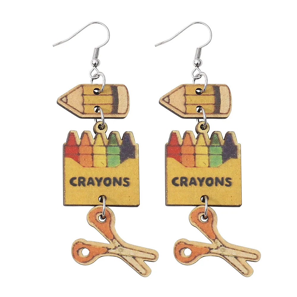 

Many Different Designs Paper and Pencil Earrings Back to School Earrings Teacher Gift Teacher Appreciation Student Gift