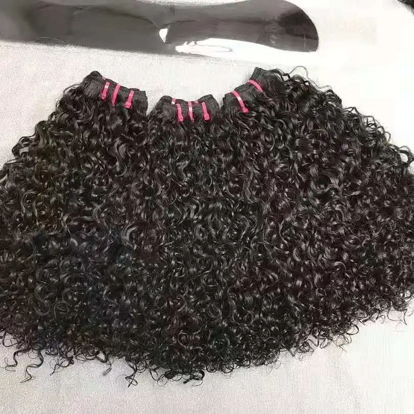 

Cheap Wholesale Normal Virgin Double Drawn Brazillian pissy one Curls Humna Hair Bundles Bone Straight Bundles
