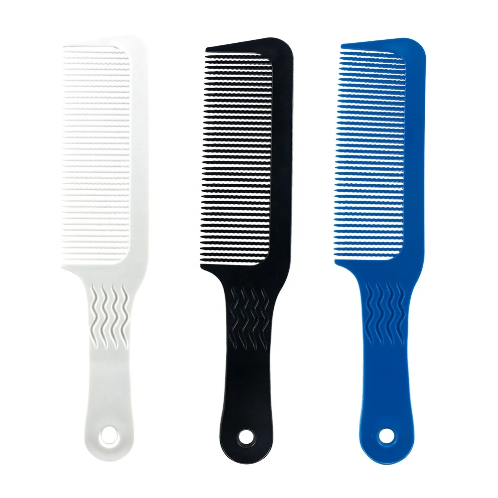 

Custom Color and Logo Barber Clipper Comb Flat Top Clipper Comb Carbon Fiber Hair Cutting Styling Comb for Clipper-cuts