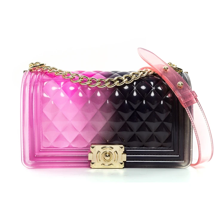 
2020 new arrivals summer wholesale Colorful pvc women designer Jelly candy bags fashion luxury ladies jelly purses handbags 