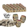 VC-129 Wooden barrel coffee bean chewing candy compressed sweets coffee chewable tablets candy