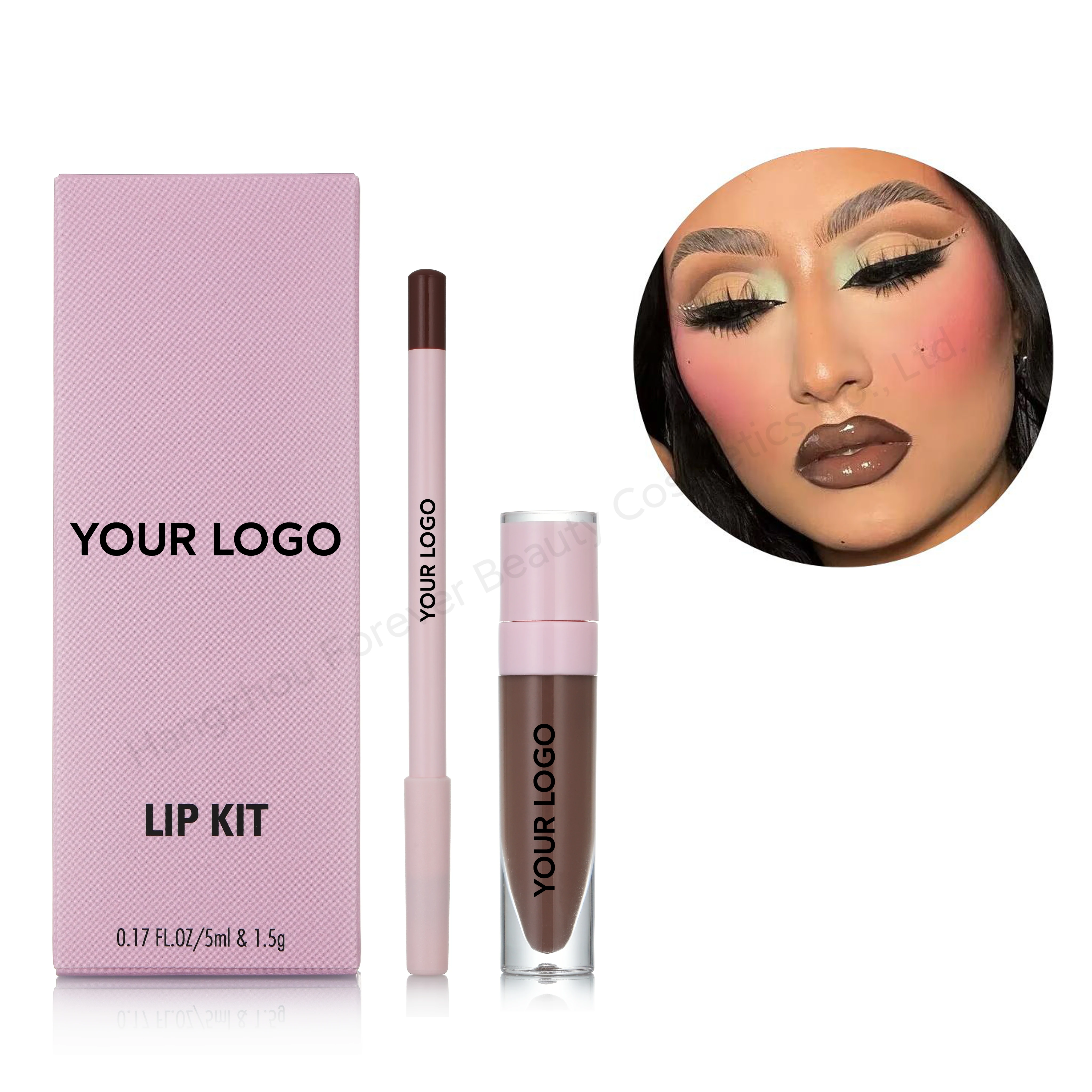 

DIY Custom Logo Smooth Matte Lip Liner Moisturizing Lip Gloss Cruelty Free Lip Kit