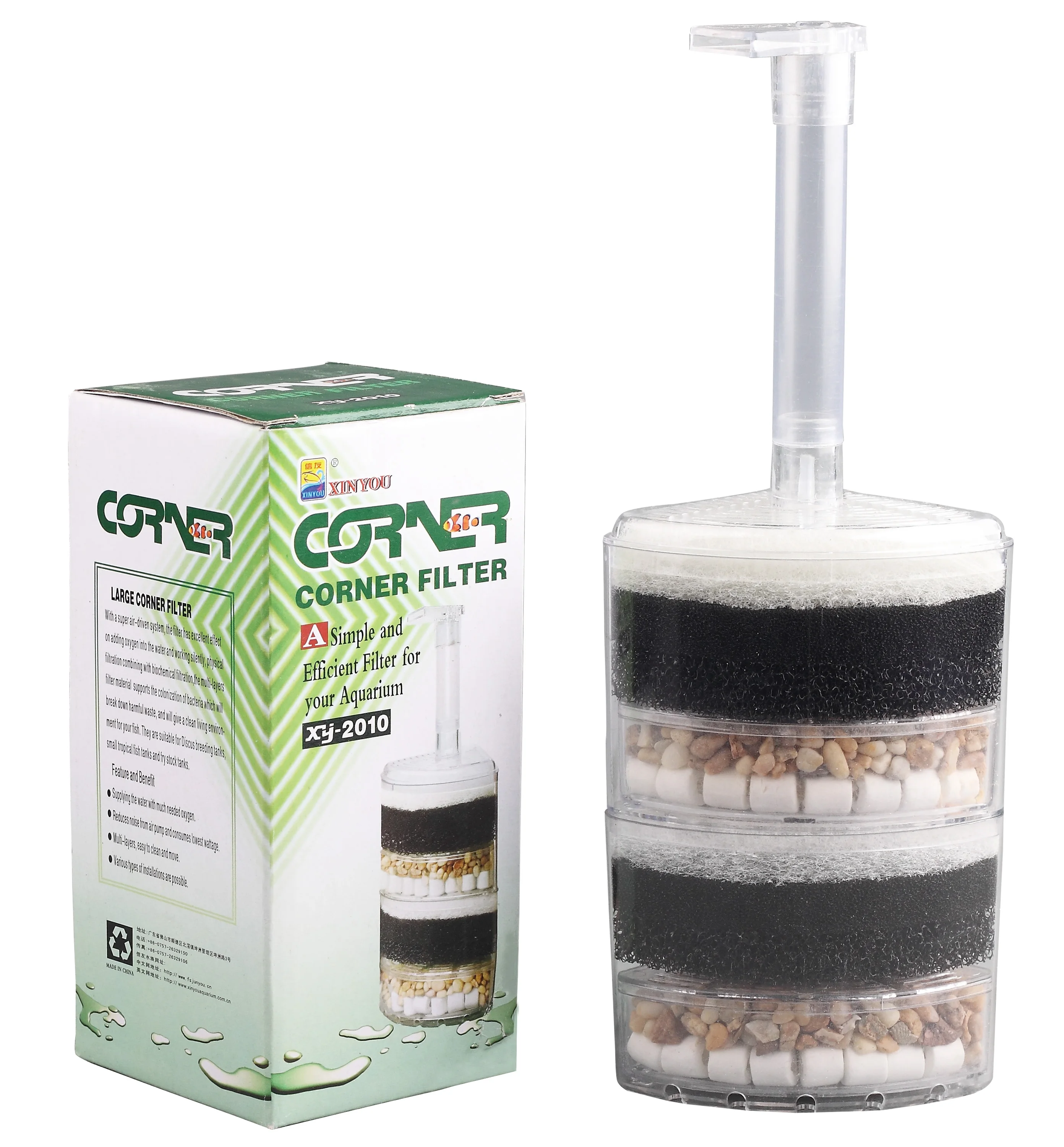 

washable cornner filter and sand filter media XY-2010