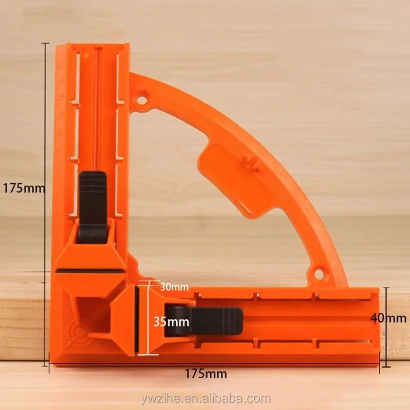 Useful 90 Degree Right Angle Clamp 95mm Reinforced Fixed Picture Frame Clip DIY Glass Clamp Woodworking Hand Tool 