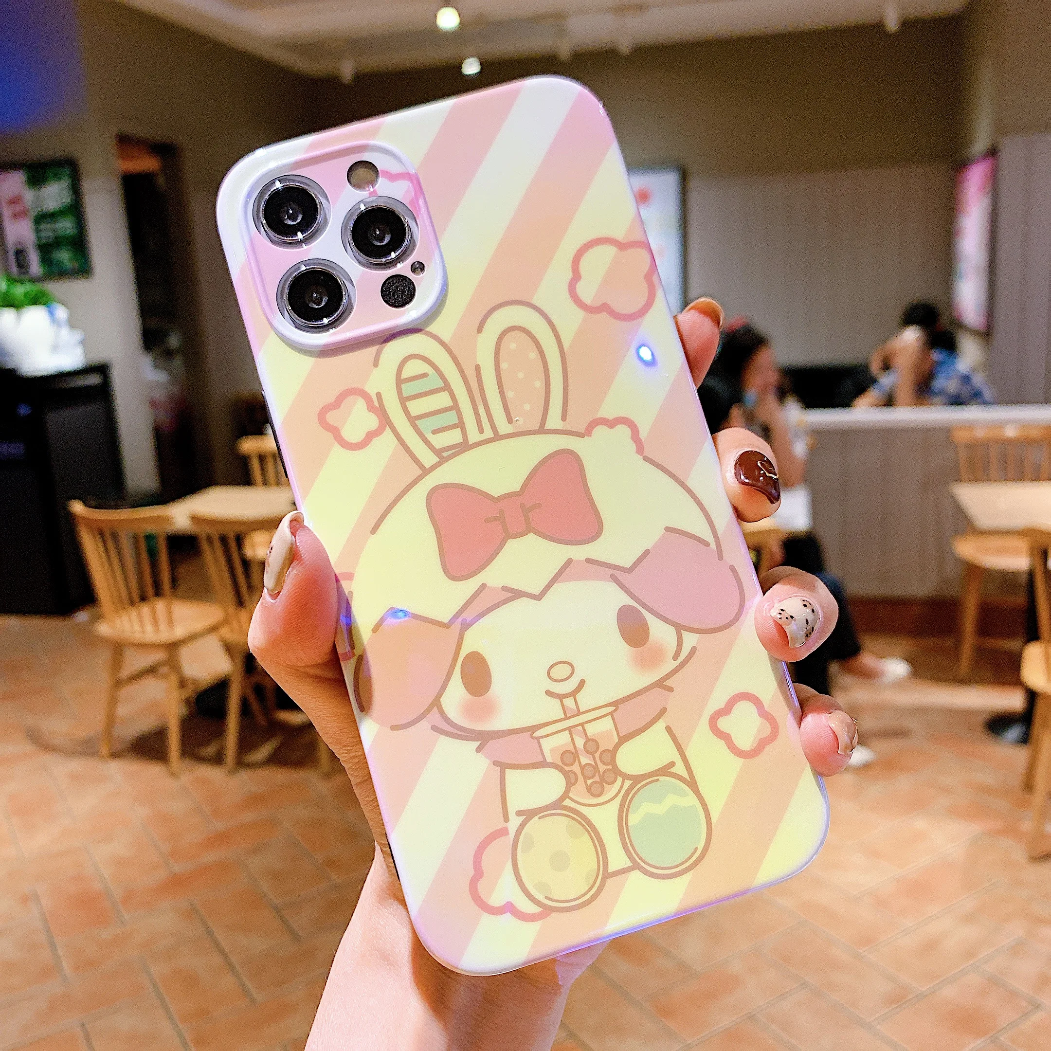 

2021 Anime Doraemon Mickey Blue Light IMD Phone Cases For iPhone 12 Pro Max 8 Plus XR XS Max SE 2020 Back Cover Cartoon IMD Case